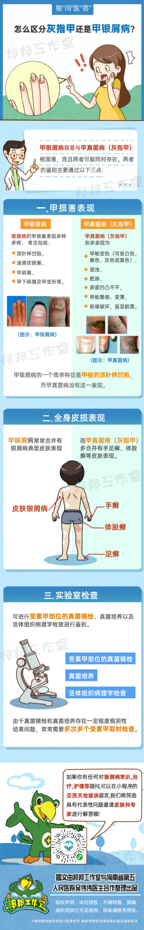 怎么区分灰指甲VS甲银屑病？